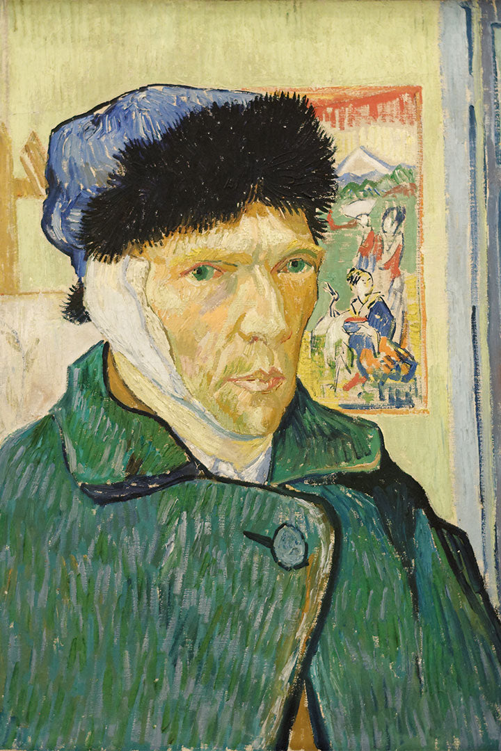 Obra Autorretrato com a Orelha Cortada de Van Gogh