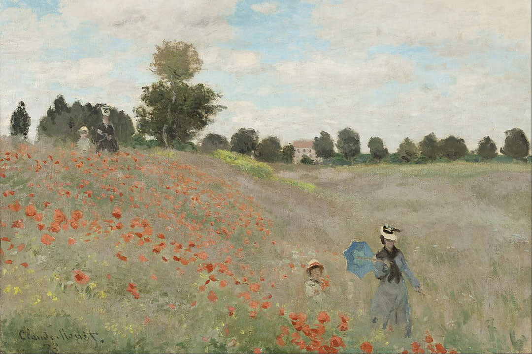 Obra Campo de Papoulas de Monet