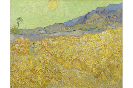 Obra Campo de Trigo com Ceifador de Van Gogh