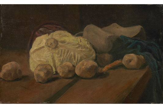 Obra Natureza Morta com Couve e Tamancos de Van Gogh