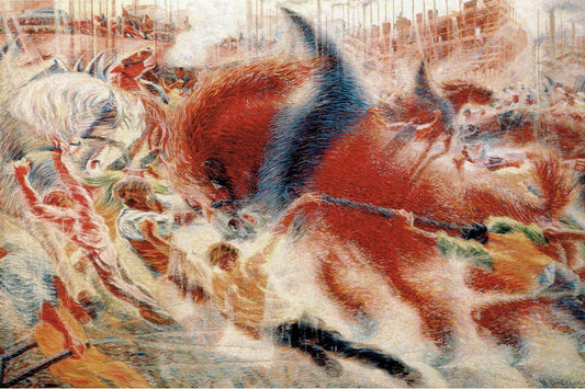Pintura O Despertar Da Cidade De Umberto Boccioni