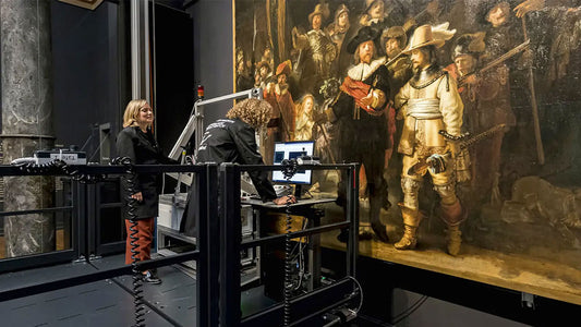 Restauração Por Inteligência Artificial de Ronda Noturna de Rembrandt