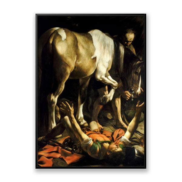 Quadro A Conversão de São Paulo Moldura Filete Preta