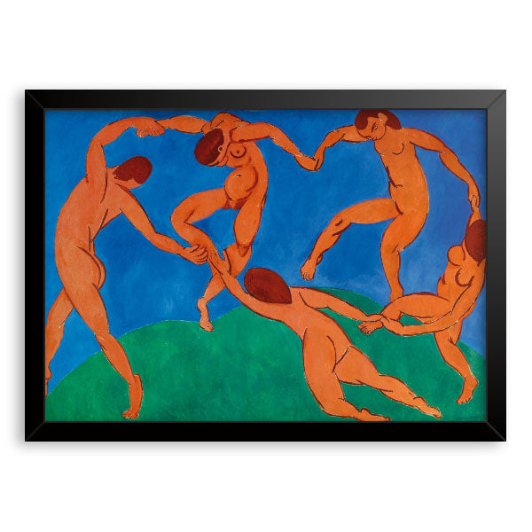 Quadro Decorativo A Dança Matisse Moldura Tradicional Preta