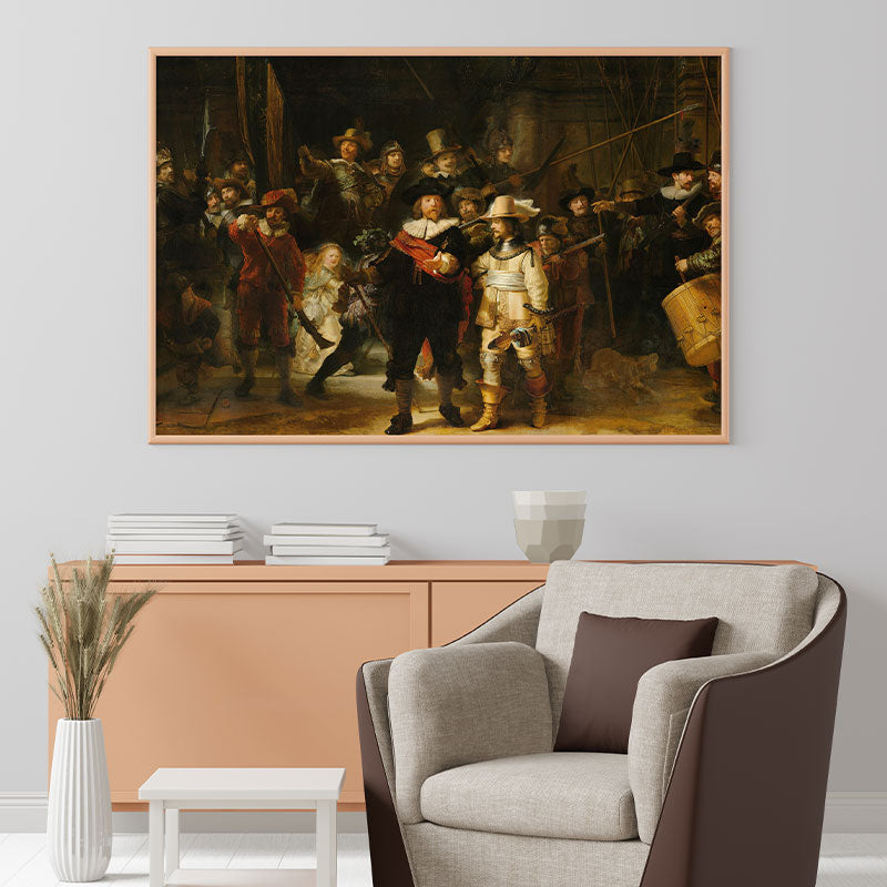 Quadro Decorativo A Ronda Noturna Rembrandt