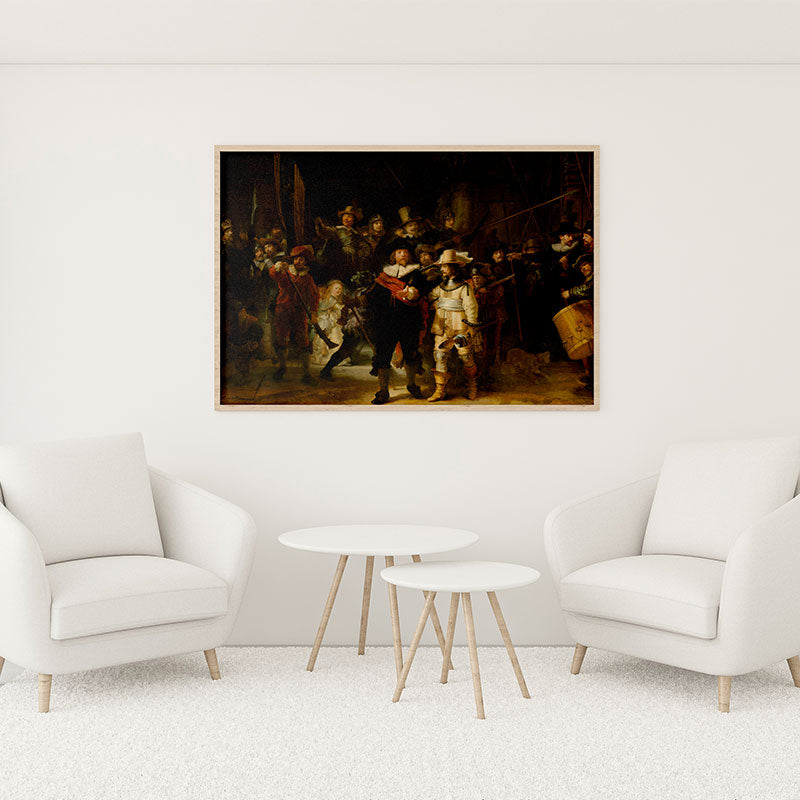 Quadro Decorativo A Ronda Noturna Rembrandt