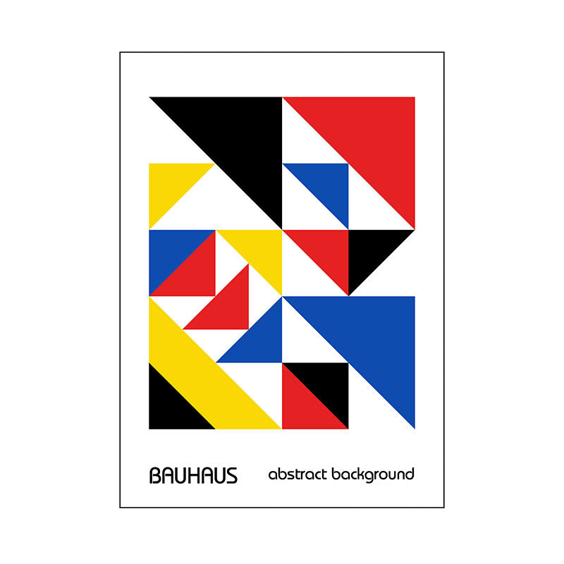 Quadro Decorativo Abstrato Bauhaus