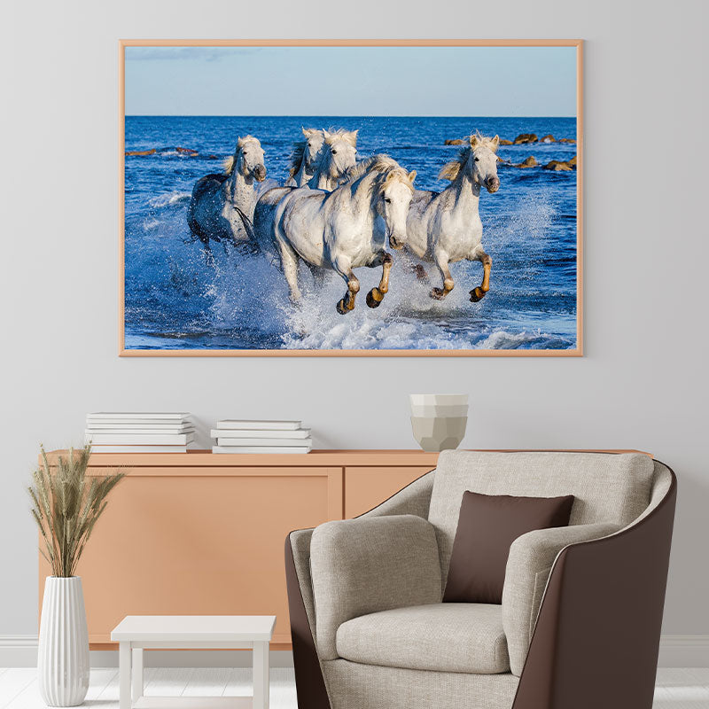 Quadro Decorativo Cavalos Selvagens