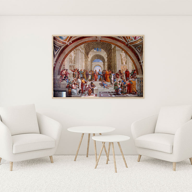 Quadro Decorativo Escola De Atenas Rafael Sanzio