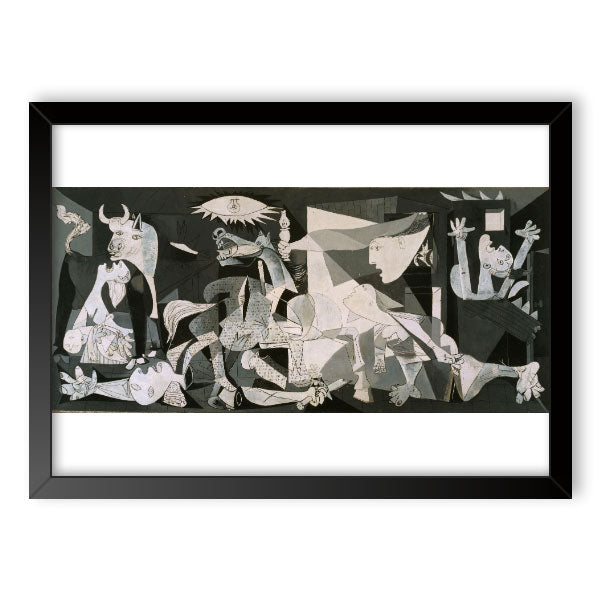 Quadro Decorativo Guernica Moldura Tradicional Preta
