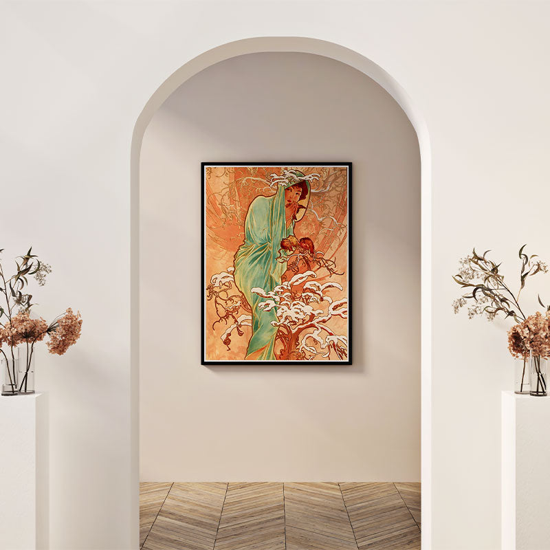 Quadro Decorativo Inverno Pendurado em Corredor
