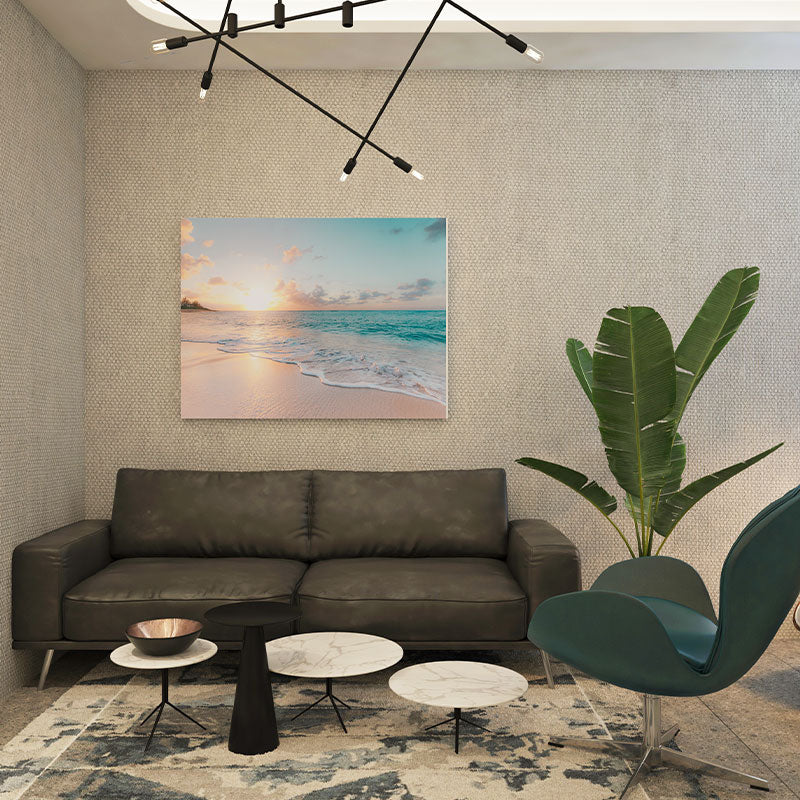 Quadro Decorativo Mar Na Praia