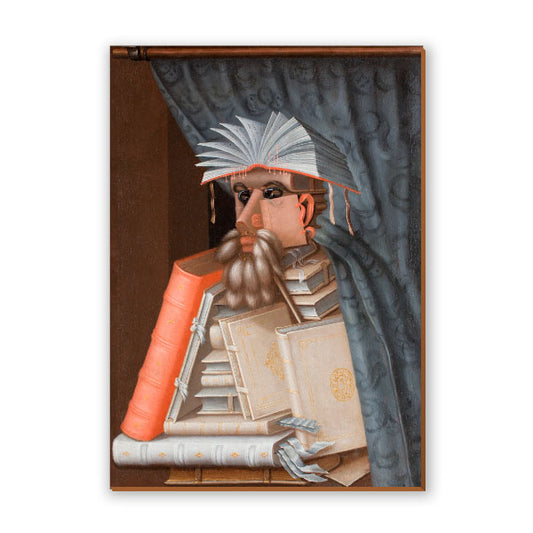 Quadro Decorativo O Bibliotecário Giuseppe Arcimboldo
