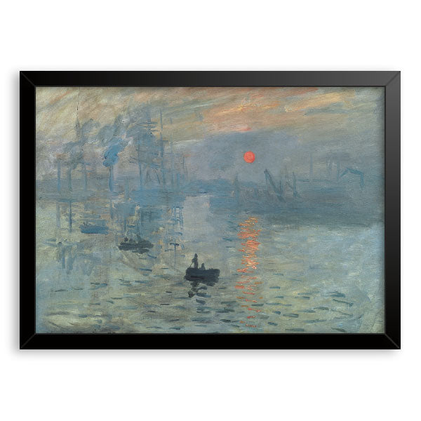 Quadro Impressão Nascer do Sol Moldura Tradicional Preta