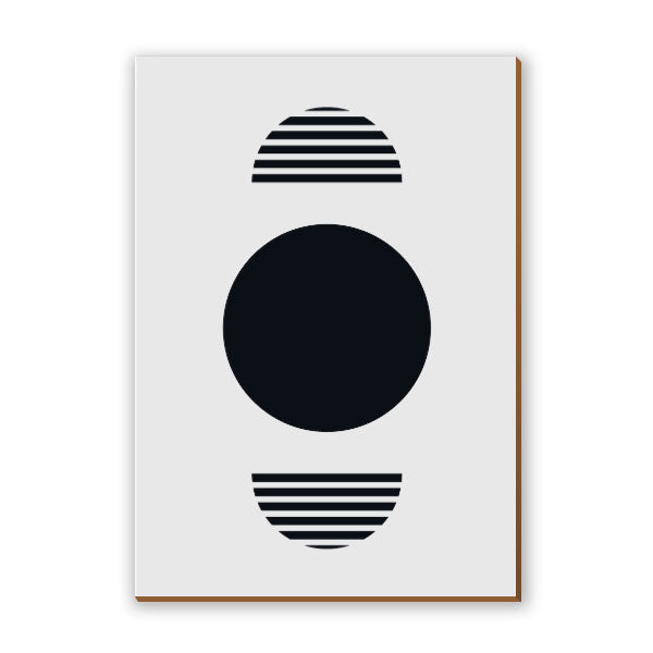 Quadro Minimalista Branco e Preto