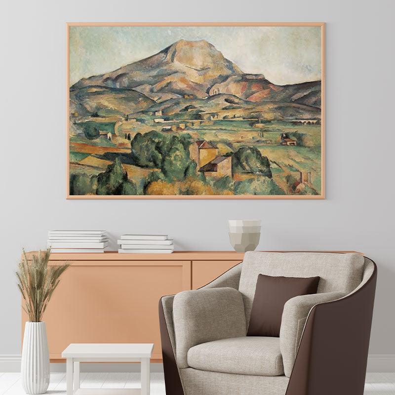 Quadro Monte Sainte-Victoire Pendurado Acima de uma Poltrona