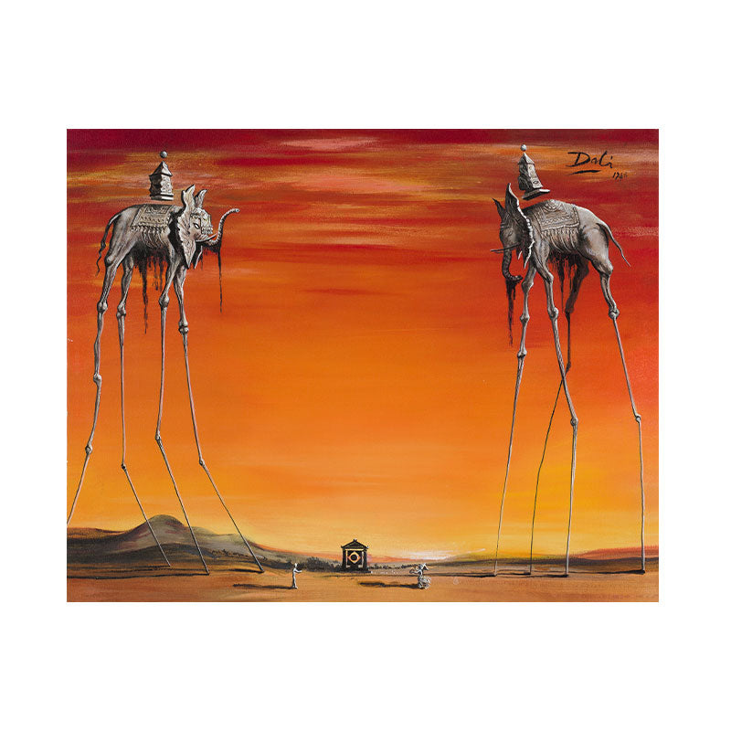 Quadro Os Elefantes Salvador Dalí