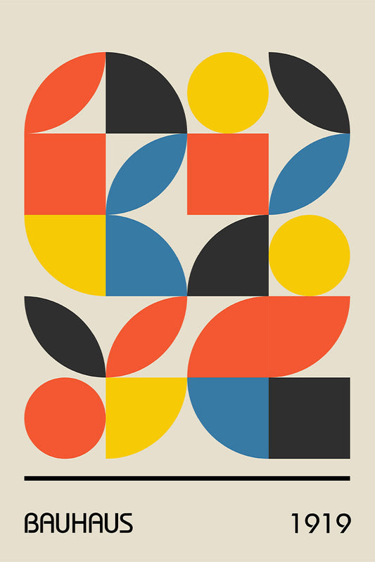 Imagem Geométrica Bauhaus 1919
