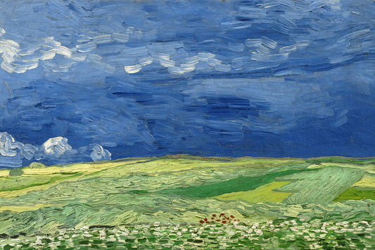 Obra Campo de Trigo sob Nuvens de Tempestade de Van Gogh