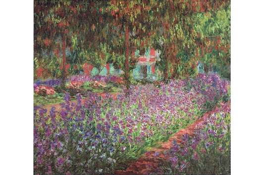 Obra Canteiro de Íris no Jardim de Giverny