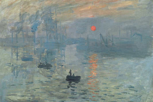 Obra Impressão Nascer do Sol de Claude Monet