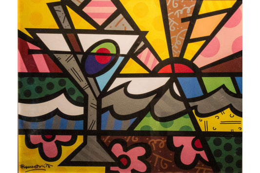 Obra Martini Sunrise de Romero Britto