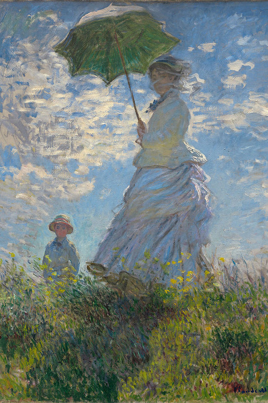 Obra Mulher com Sombrinha de Claude Monet