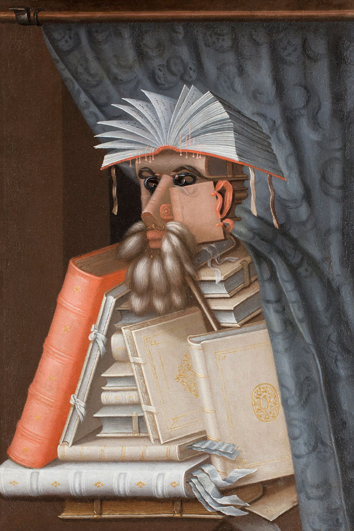 Obra O Bibliotecário de Giuseppe Arcimboldo
