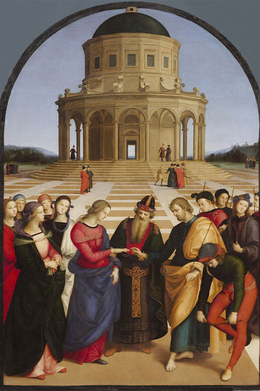 Obra O Casamento da Virgem de Rafael Sanzio