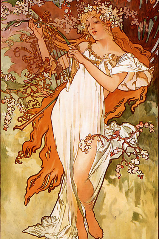 Obra Primavera de Alphonse Mucha