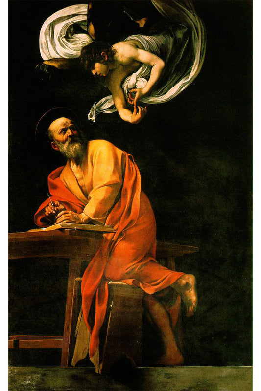 Obra São Mateus e o Anjo de Caravaggio