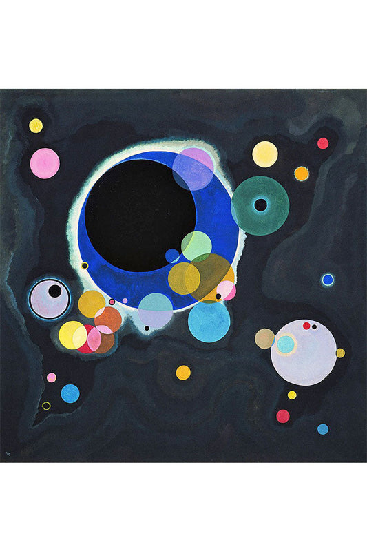 Obra Vários Círculos de Kandinsky