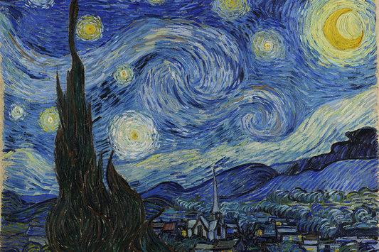 Pintura A Noite Estrelada de Vincent Van Gogh