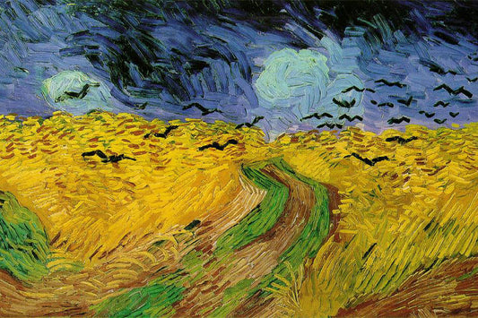 Pintura Campo De Trigo Com Corvos Vincent Van Gogh