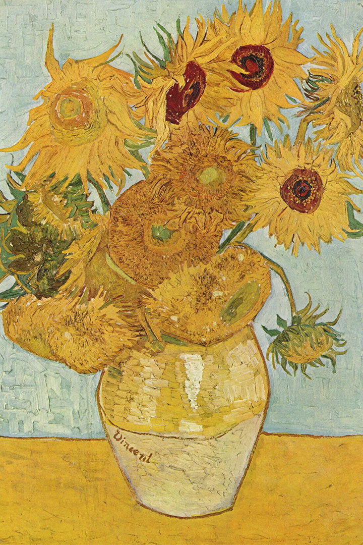 Pintura Doze Girassóis Numa De Jarra Van Gogh