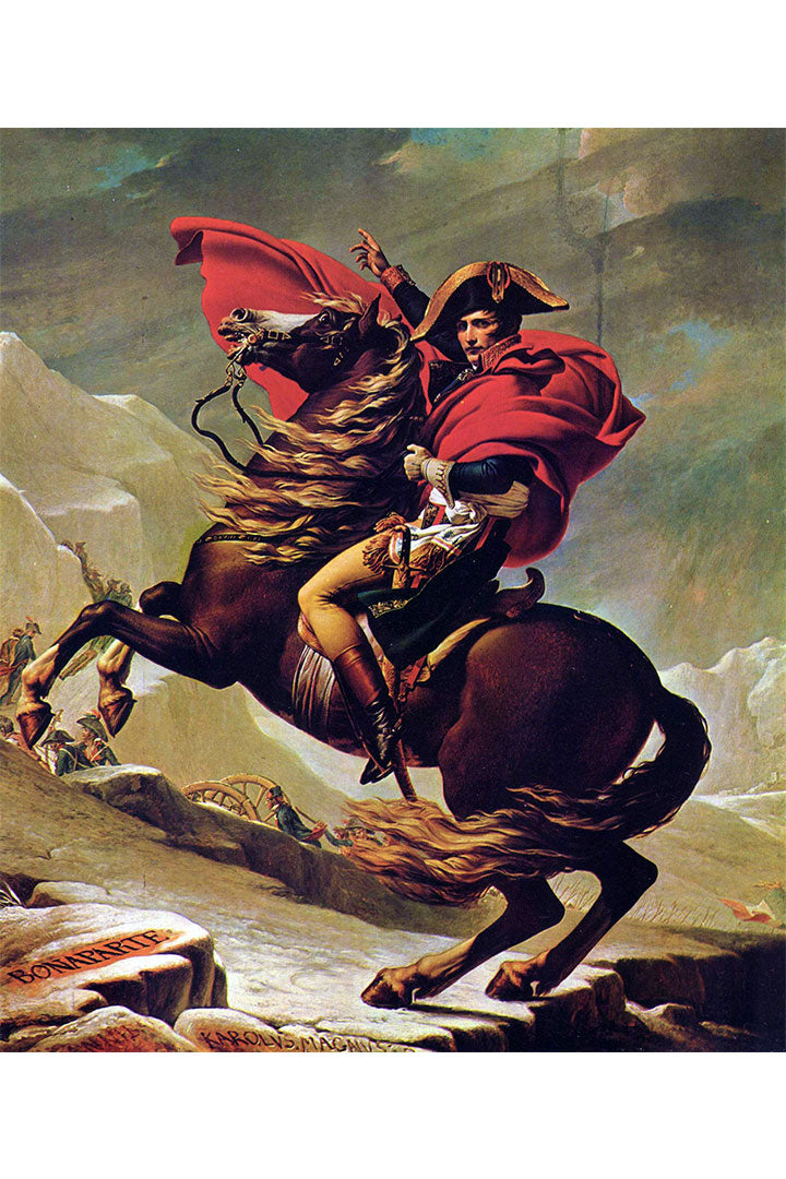 Pintura Napoleão Cruzando os Alpes de Jacques-Louis David