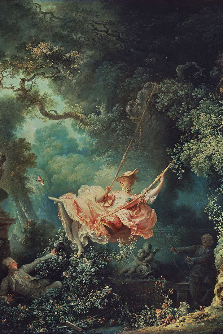 Pintura O Balanço de Jean-Honoré Fragonard