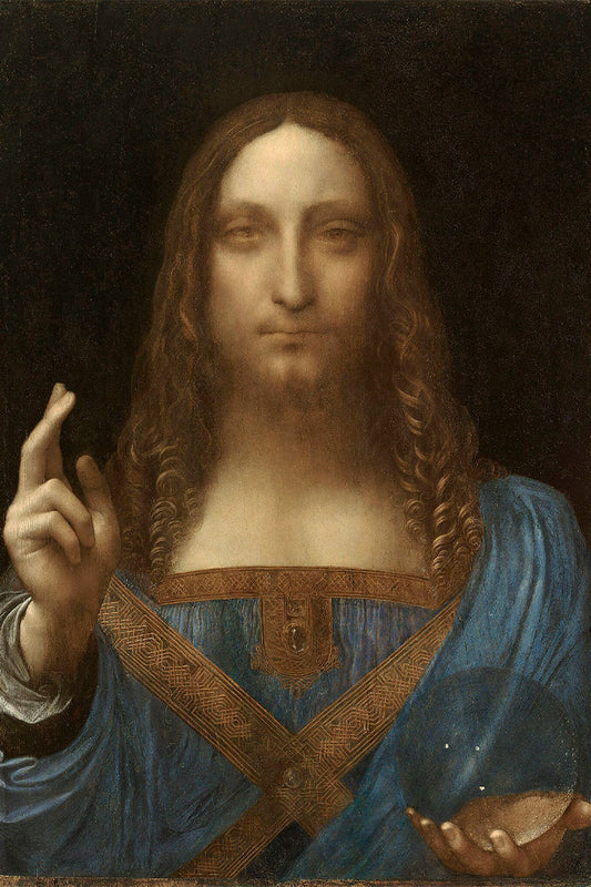 Pintura Salvator Mundi Leonardo Da Vinci
