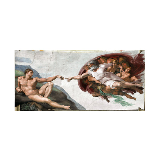 Quadro Decorativo A Criação de Adão Michelangelo