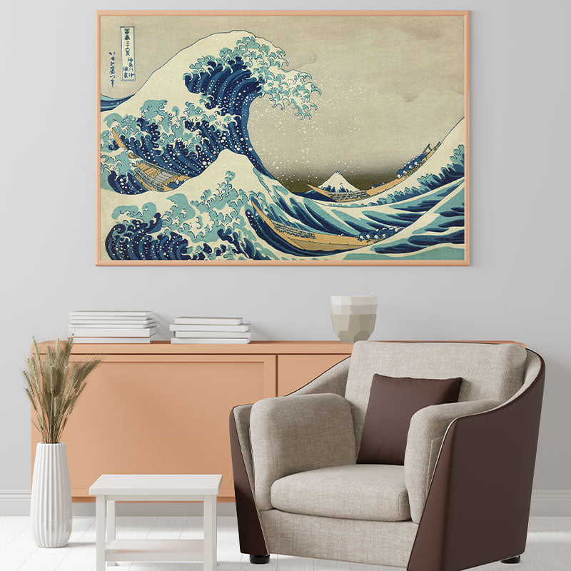 Quadro Decorativo A Grande Onda De Kanagawa Hokusai