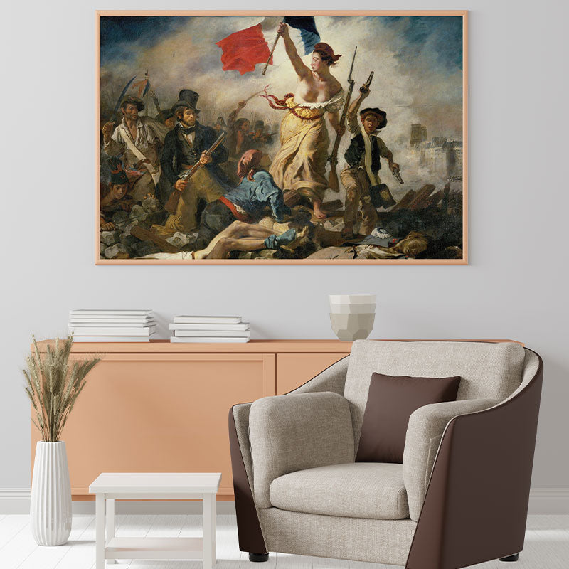 Quadro Decorativo A Liberdade Guiando O Povo Delacroix