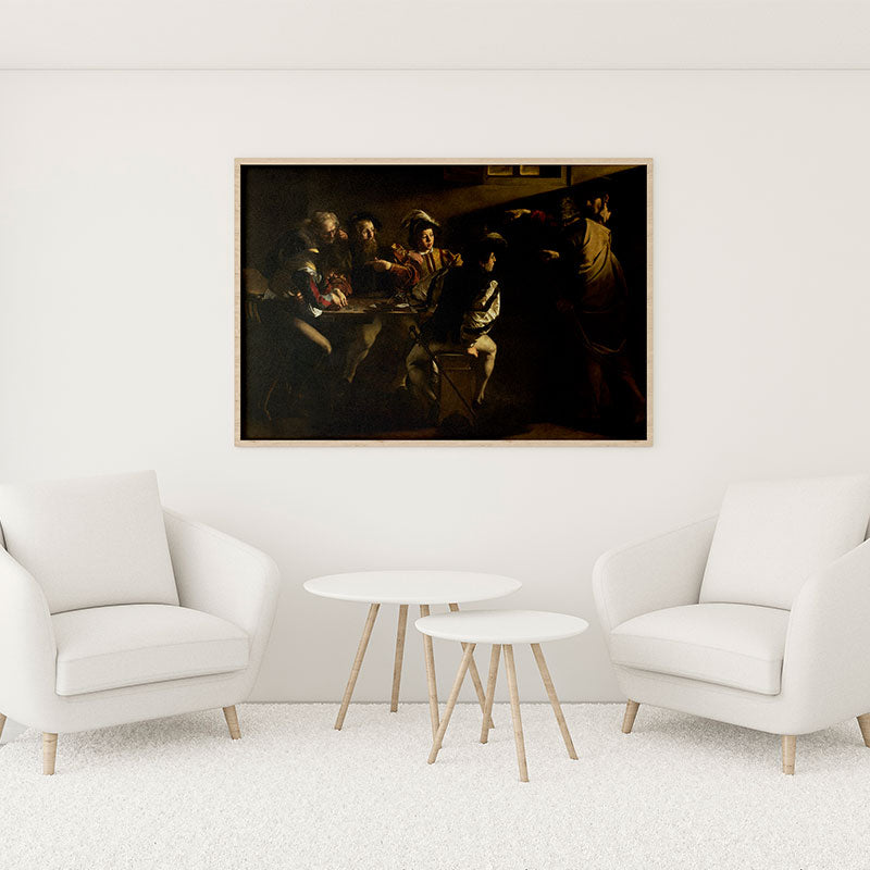 Quadro Decorativo A Vocação de São Mateus Caravaggio