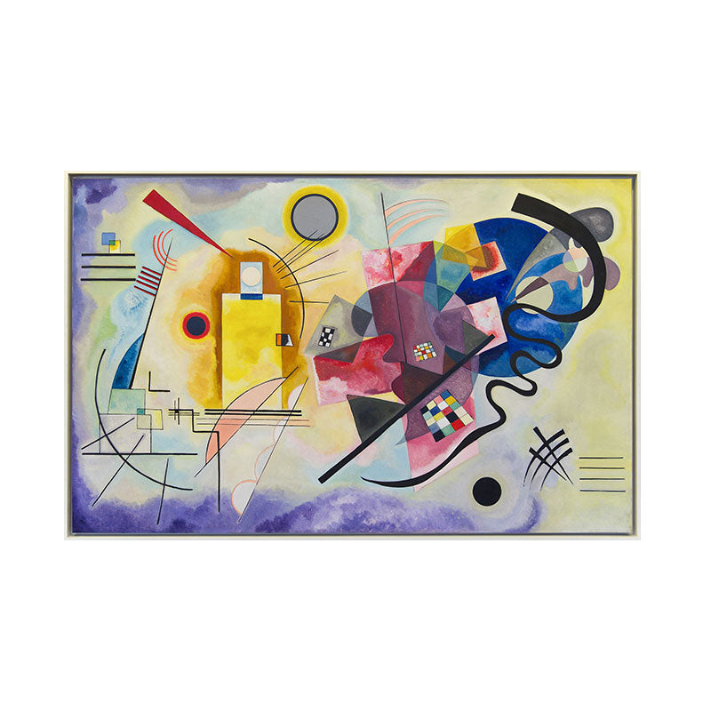 Quadro Decorativo Amarelo Vermelho Azul Kandinsky