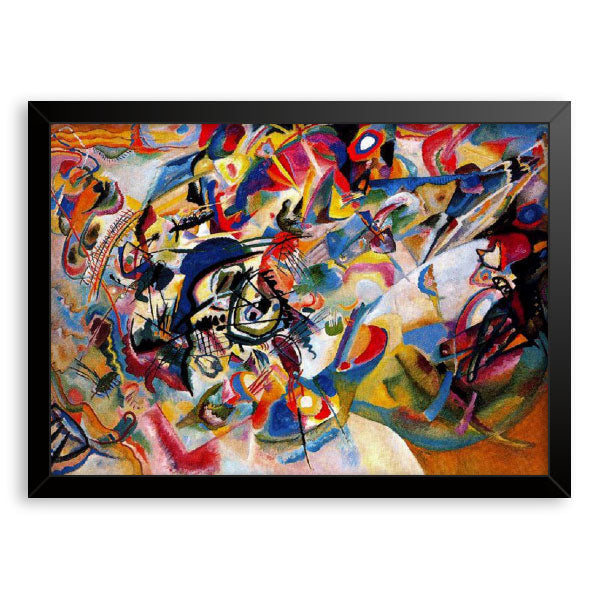 Quadro Decorativo Composição VII Moldura Tradicional Preta
