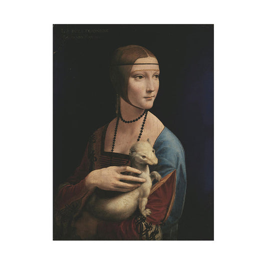 Quadro Decorativo Dama Com Arminho Leonardo Da Vinci