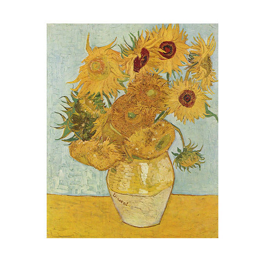 Quadro Decorativo Doze Girassóis Numa Jarra Van Gogh