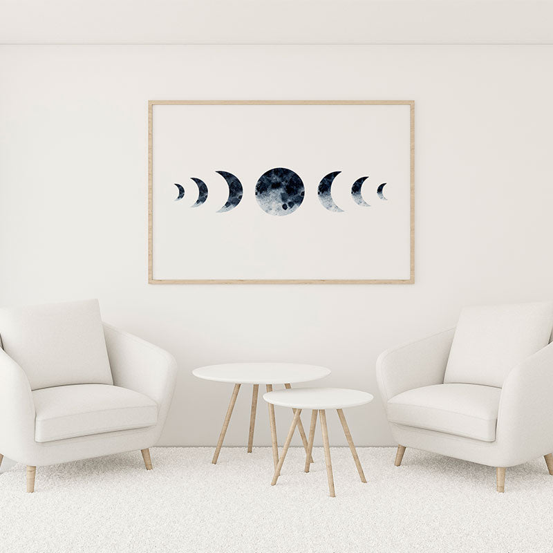 Quadro Decorativo Fases Da Lua