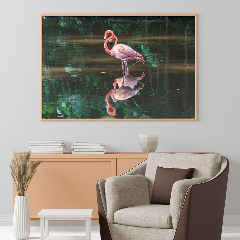 Quadro Decorativo Flamingos