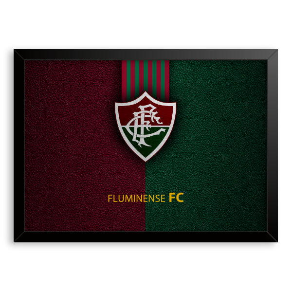 Quadro Decorativo Fluminense Football Club Moldura Tradicional Preta