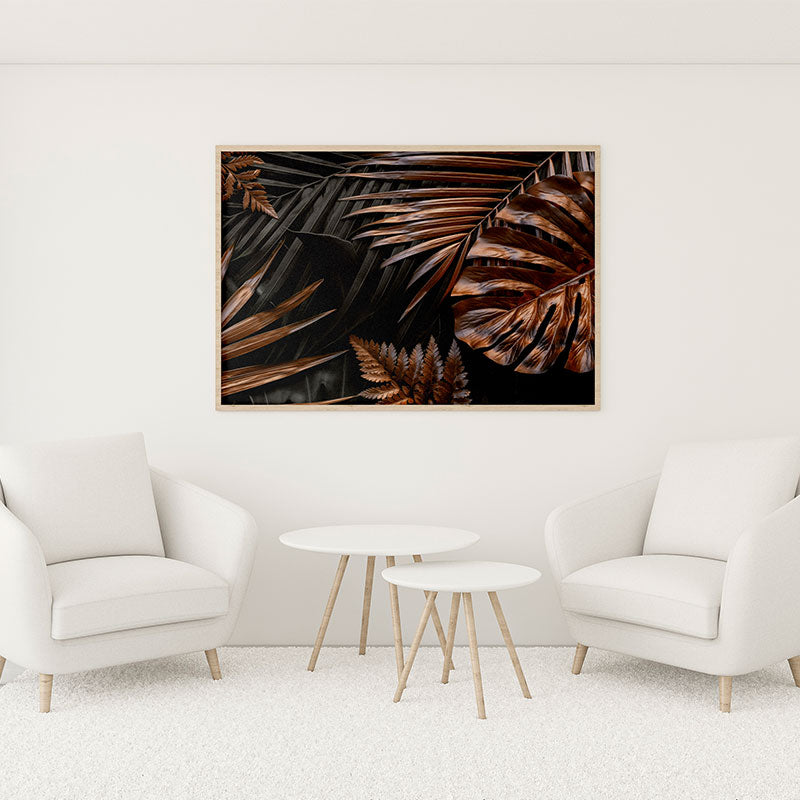 Quadro Decorativo Folhas Tropicais